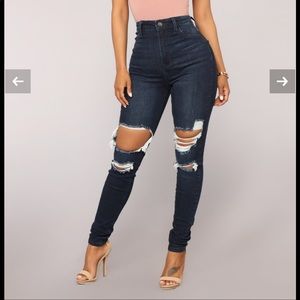 NWT Fashion nova high rise skinny jeans